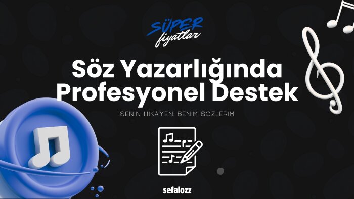 istediğiniz tarz ve temada şarkı sözleri yazarım