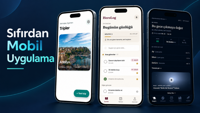 iOS ve Android mobil uygulamanızı sıfırdan geliştirebilirim