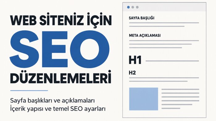 web sitenizin temel SEO yapabilirim