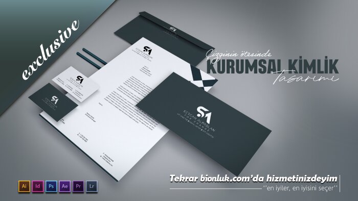 kurumsal kimliğinizi çağımıza uygun çizgilerle tasarlarım