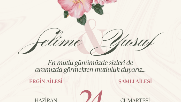 sizin işinizi kolaylaştırmak için davetiye hazırlarım
