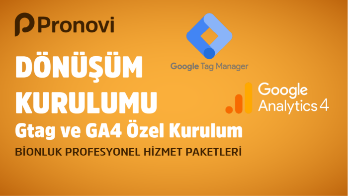 Gtag ve GA4 dönüşüm kurulumunuzu yapabilirim