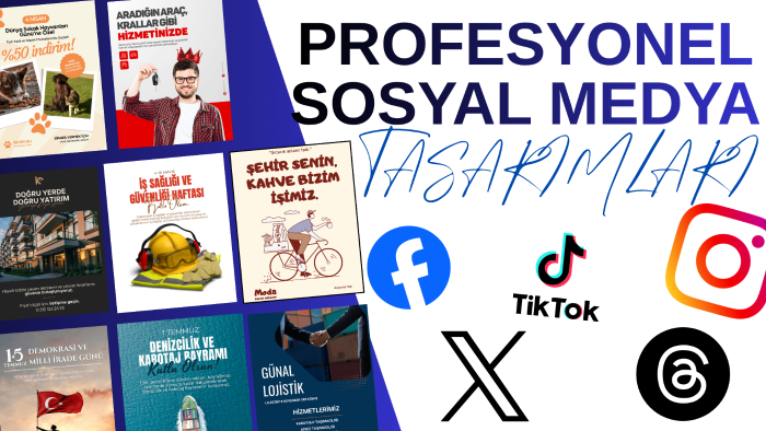 markanız için sosyal medya tasarımları hazırlarım