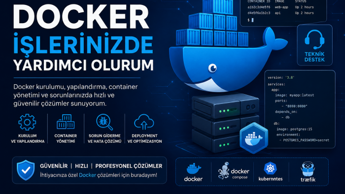 docker, cloudflare ve bulut çözümlerinizde destek sağlarım