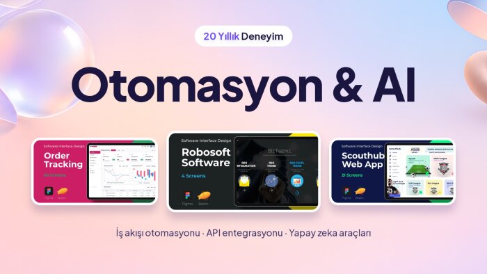 otomasyon ve yapay zeka çözümleri geliştiriyorum