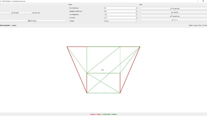 3d modellerini 2d lazer kesim DXF dosyasına çeviririm