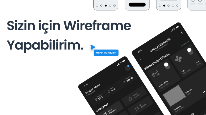 profesyonel olarak UX/Wireframe tasarımı yapabilirim