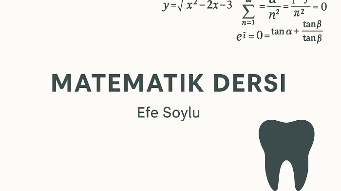 Tyt-Ayt ve ortaokul seviyesinde matematik dersi verebilirim