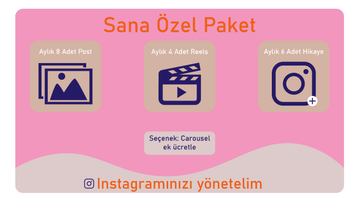 instagram hesabınızı aylık yönetirim
