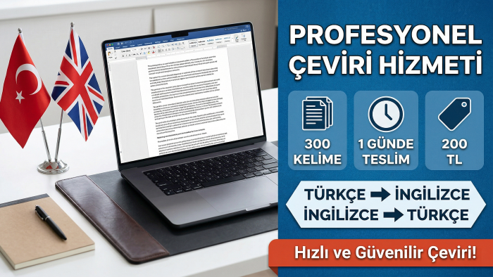 Türkçe - İngilizce, İngilizce - Türkçe çeviri yapabilirim