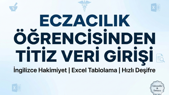 hızlı ve titiz veri girişi ve raporlama yaparım