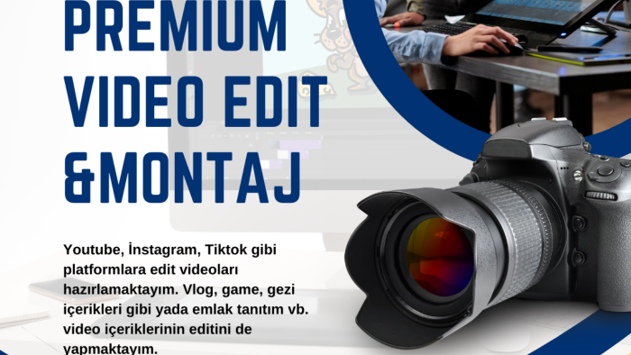 herhangi bir platformda paylaşacağınız videonuzu düzenlerim