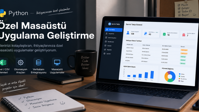 ihtiyacınıza özel masaüstü uygulama geliştiririm
