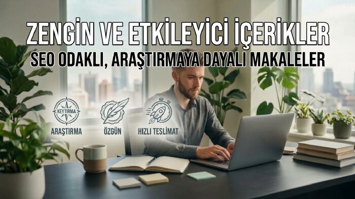 web siteniz için özgün ve etkileyici metinler yazarım