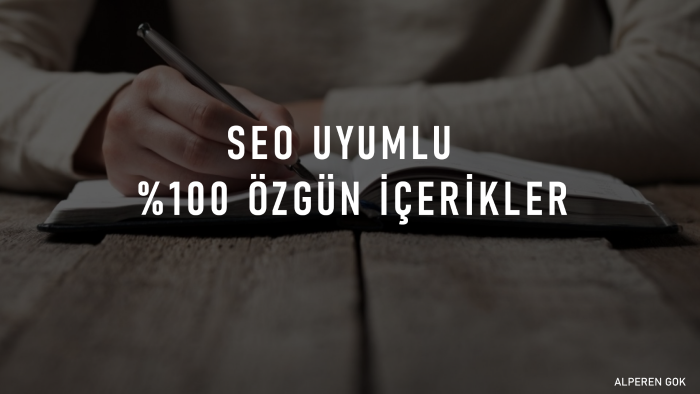 seo uyumlu özgün içerikler hazırlayabilirim