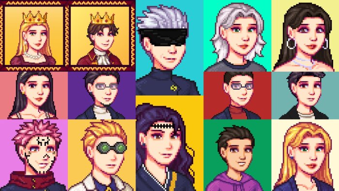 pixel art tarzında portre çizimler yaparım