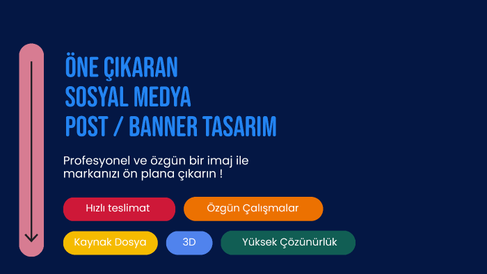 öne çıkaran etkileyici banner ve post şablonlar yaparım