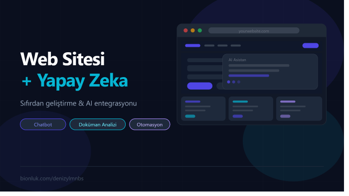 sıfırdan web sitesi ve uygulama geliştiriyorum
