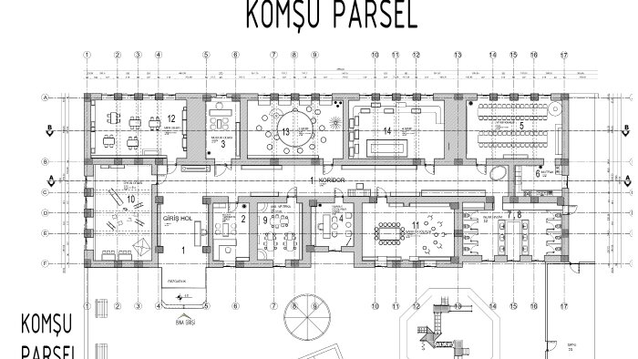 plan çizimi ve kesit alırım