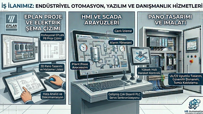 endüstriyel otomasyon alanında hizmet veririm