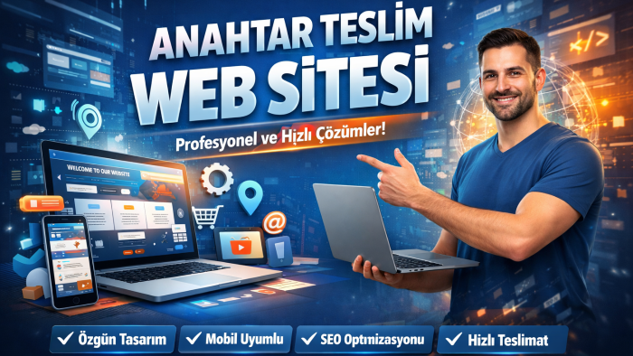 her ölçekte anahtar teslim web sitesi tasarlarım
