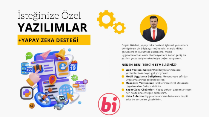 yapay zeka ajanı ve iş otomasyonu geliştiririm