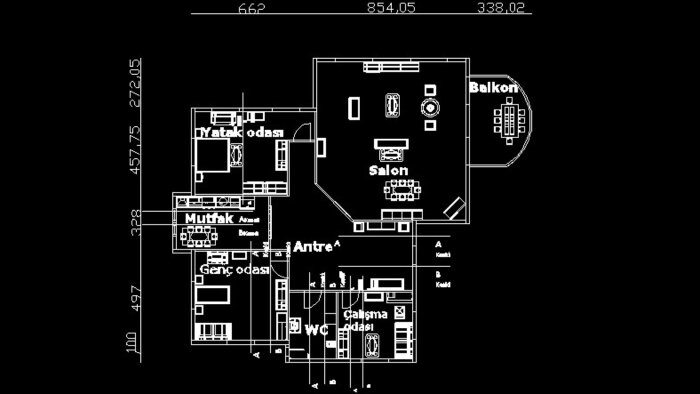 AutoCAD Üzerinde Plan Çizimi Yapabilirim