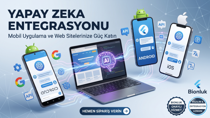 uygulamanıza yapay zeka ve sohbet botu eklerim