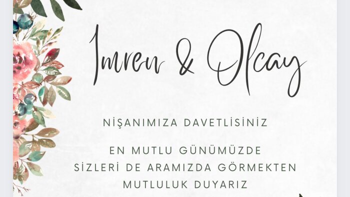sizin için davetiye tasarlayabilirim