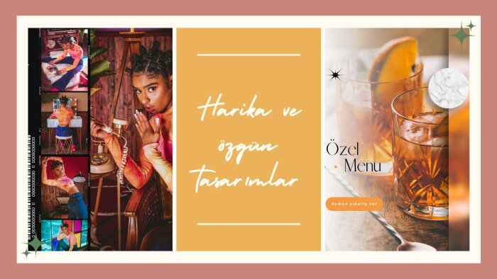 sosyal medya için hikayeler tasarlıyorum