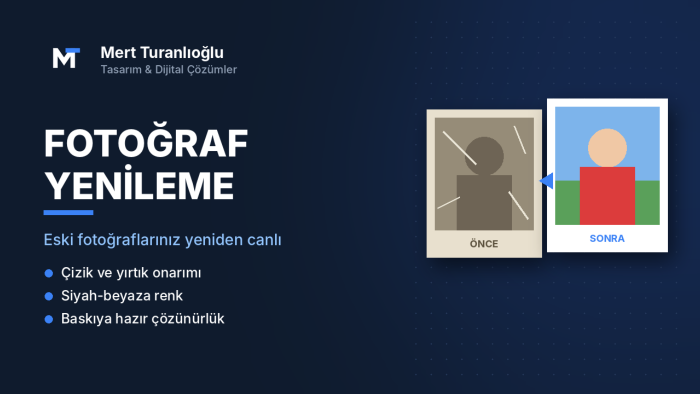 eski ve yıpranmış fotoğraflarınızı onarıp renklendiririm