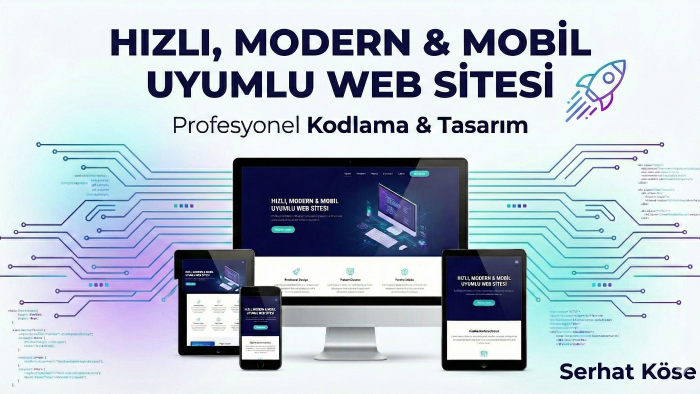 hızlı, modern ve mobil uyumlu web sitesi kodluyorum