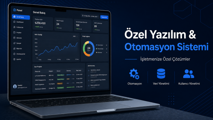 işinize özel web yazılımı ve sistem yaparım