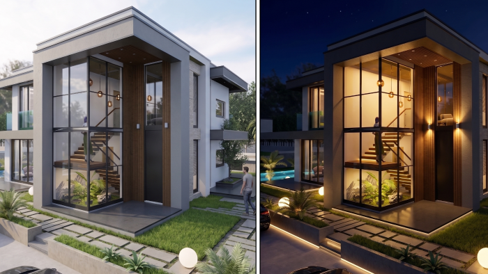  projelerin cephe tasarımlarını yapar ve render ile sunarım