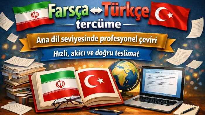 Farsça ve Türkçe tercümanlığı yapıyorum