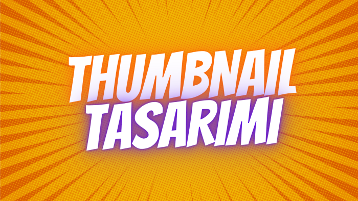 Youtube başta olmak üzere thumbnail tasarımları yapıyorum