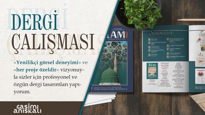 16 yıllık tecrübemle dergi tasarımlarınızı yapabilirim