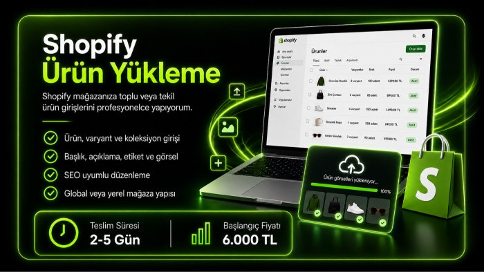 Shopify mağazanıza SEO uyumlu ürün yüklerim