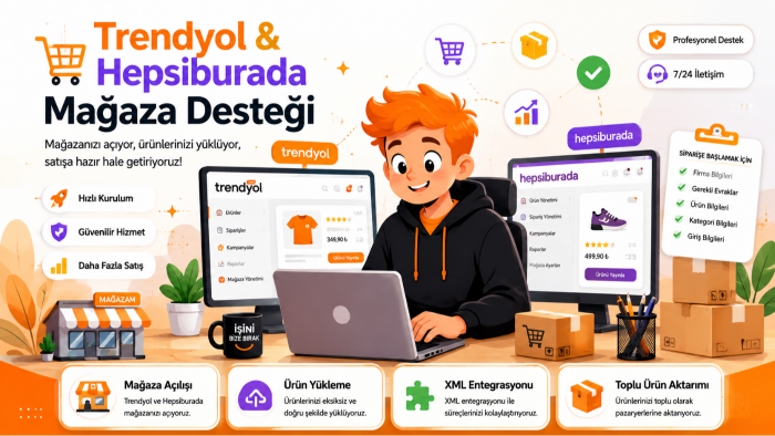 Trendyol ve Hepsiburada mağazanızı yönetirim