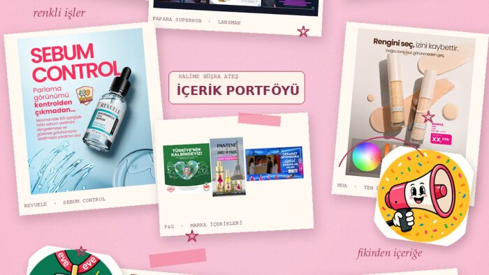 markalar için yaratıcı sosyal medya içerikleri üretiyorum