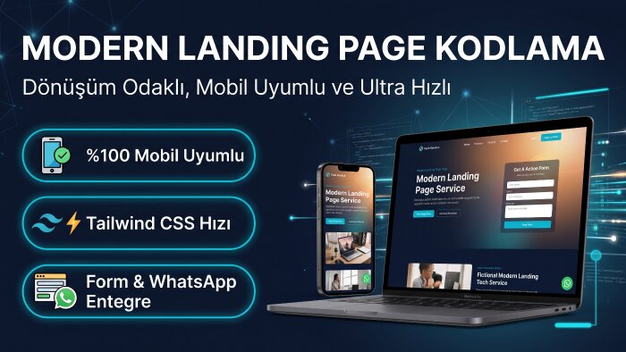 mobil uyumlu, modern ve hızlı websitesi kodlarım