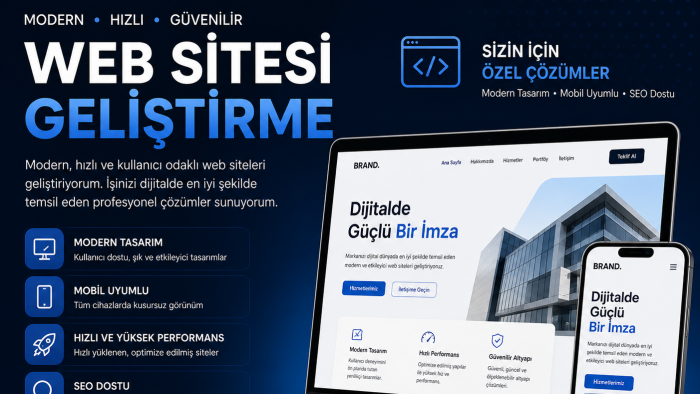 sizlere özel kodlanmış bir web sitesi yapabilirim