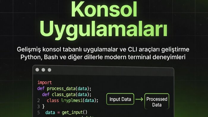 hızlı konsol uygulamaları ve CLI araçları geliştiriyorum
