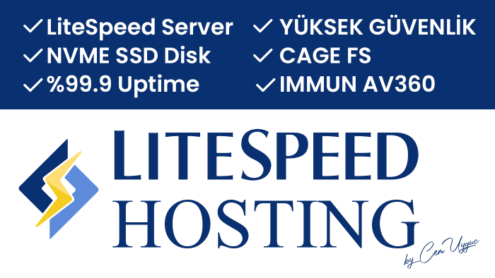 süper hızlı LightSpeed sunucuda güvenli SSD hosting sağlarım