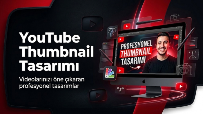 youtube videosu için kapak görseli ve küçük resim yaparım