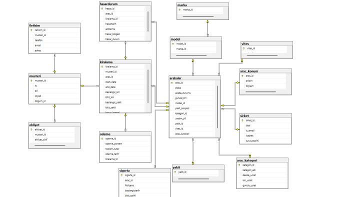ilişkisel veri tabanı tasarımı ve SQL optimizasyonu yaparım