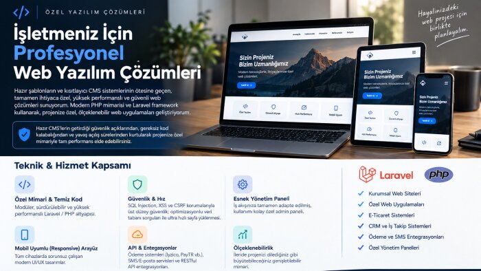  özel ve hızlı Laravel PHP web siteleri geliştirebilirim