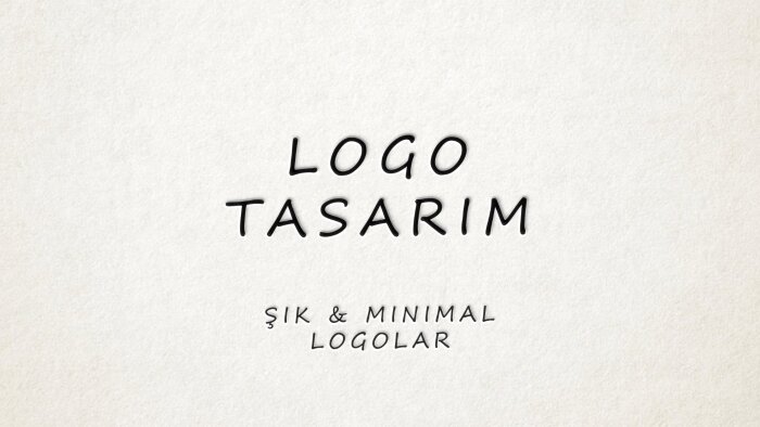 size minimal bir logo tasarlayabilirim