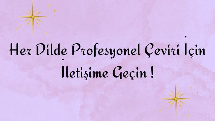 her dilde profesyonel çeviri yapıyorum