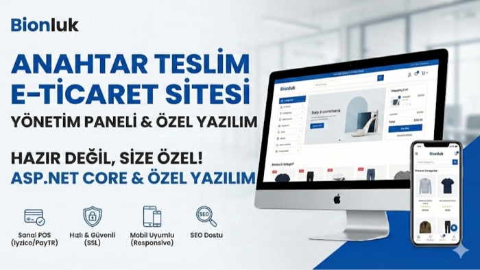 anahtar teslim yönetim panelli e-ticaret sitesi yaparım